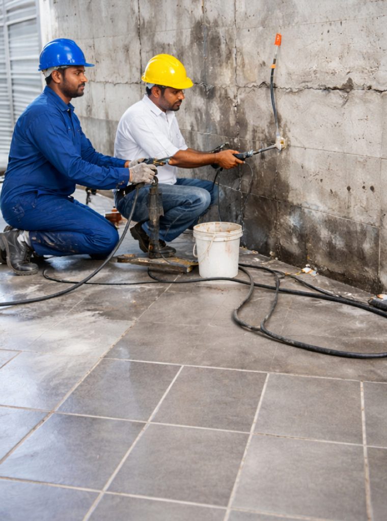 PU Injection Grouting | Cementitious Injection Grouting